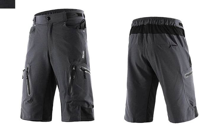ARSUXEO Men Cycling Shorts Downhill Bike MTB Shorts Loose Outdoor Sports Mountain Bicycle Shorts Breathable Quick Dry Reflective