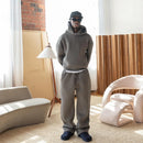 Male Autumn New 2 Piece Set Casual Solid Couple's Hooded Sweatshirt Loose Sweatpants Jogging Sweatshirt Trousers Outfits Suits ﻿