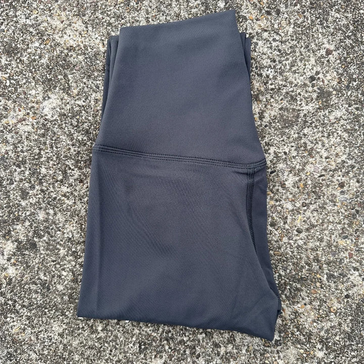 Solid Color Back Waist Pocket High Waist Yoga Legging Women Sport Cropped Pants Butter Athletic Gym Comprehensive Training Jog