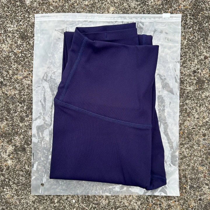 Solid Color Back Waist Pocket High Waist Yoga Legging Women Sport Cropped Pants Butter Athletic Gym Comprehensive Training Jog