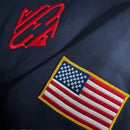 Y2K America Retro Embroidery Pullover White Quarterzip Stand Collar Polo Shirt Sweatshirt Casual Men Clotheing