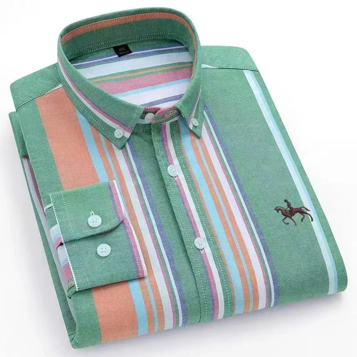 Oxford Shirts for Men 100% Cotton Men Sleeve Casual Shirts