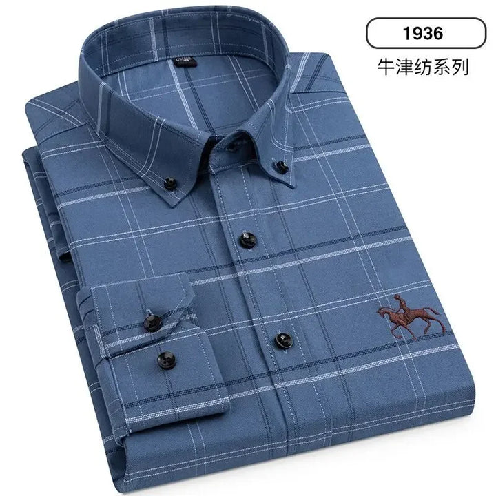 Oxford Shirts for Men 100% Cotton Men Sleeve Casual Shirts