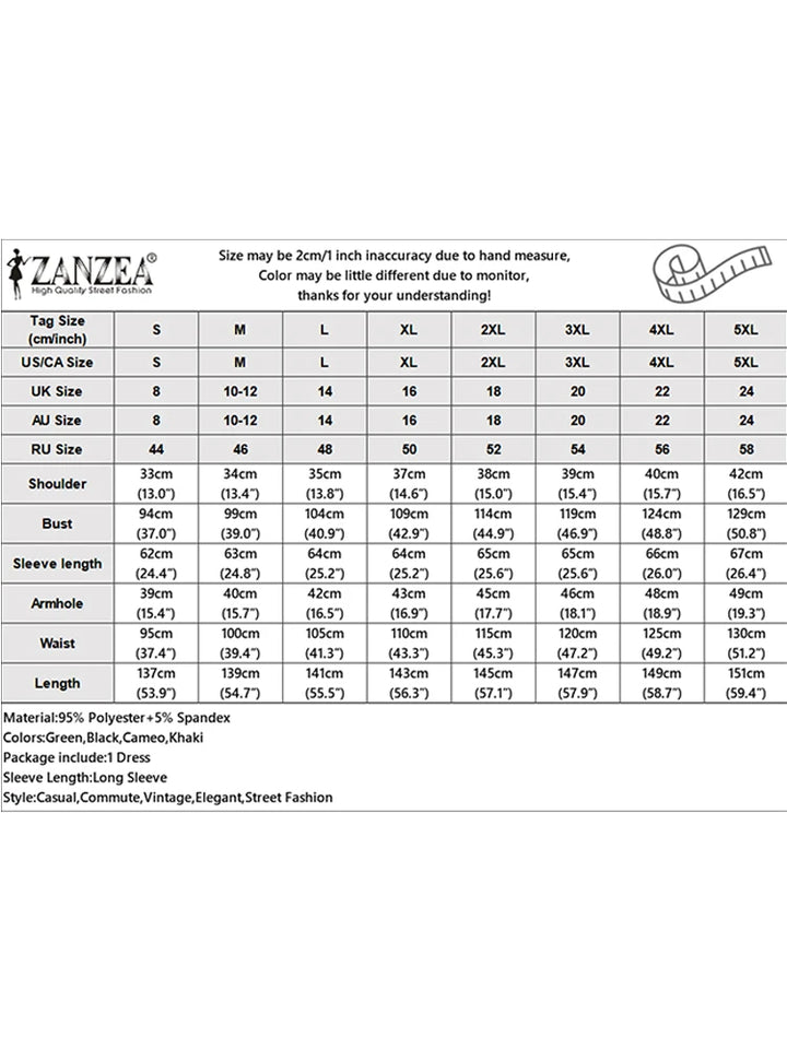 ZANZEA Muslim Modest Maxi Dresses Women Elegant Ruffles Trim Long Sleeve Pleated Abaya Robes Islamic Hijabis Eid Vestidos 2025