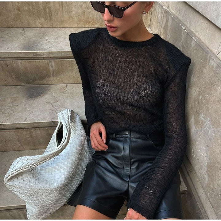 Fashion Contrasting Knitted Cardigan Elegant Long Sleeve Pockets Zipper Women Warm Sweater 2026 Spring Street Lady Chic Outwear