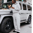 Male Autumn New 2 Piece Set Casual Solid Couple's Hooded Sweatshirt Loose Sweatpants Jogging Sweatshirt Trousers Outfits Suits ﻿