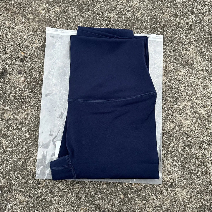 Solid Color Back Waist Pocket High Waist Yoga Legging Women Sport Cropped Pants Butter Athletic Gym Comprehensive Training Jog