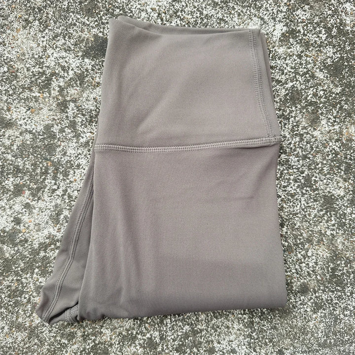 Solid Color Back Waist Pocket High Waist Yoga Legging Women Sport Cropped Pants Butter Athletic Gym Comprehensive Training Jog