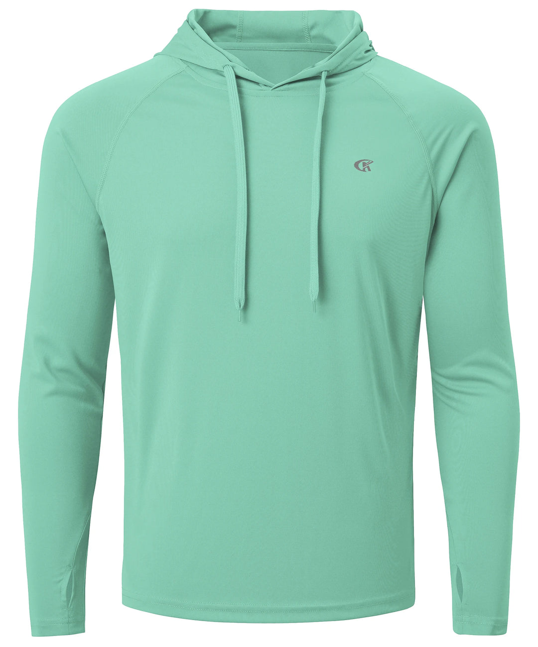 Summer Men's Long Sleeve UPF 50+ Hoodie Shirts, Rash Guard
