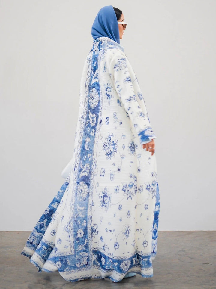 Abaya Ramadan 2025 Luxury Evening Formal Robe For Women Casual Elegant Dubai Pleated Long Sleeve Cardigan Trench Coats Female