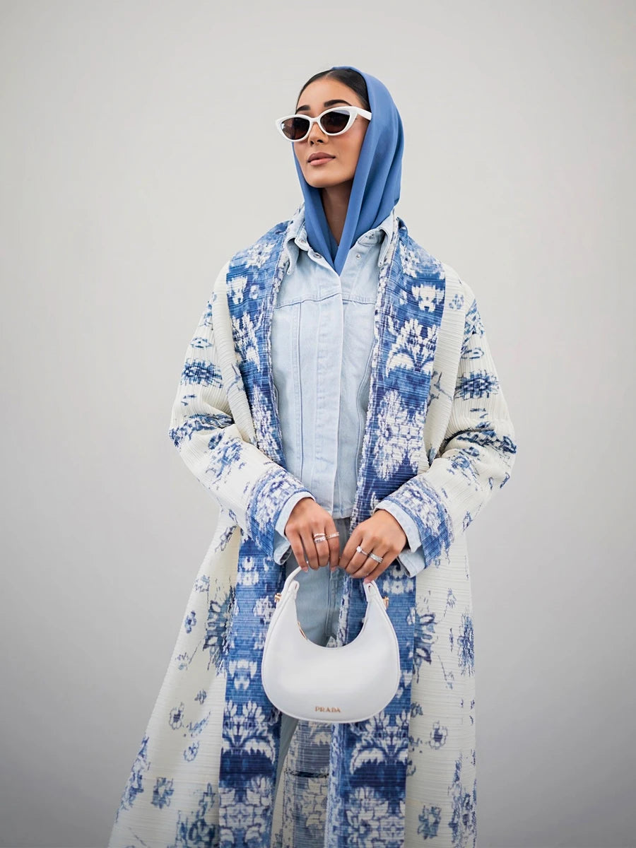 Abaya Ramadan 2025 Luxury Evening Formal Robe For Women Casual Elegant Dubai Pleated Long Sleeve Cardigan Trench Coats Female