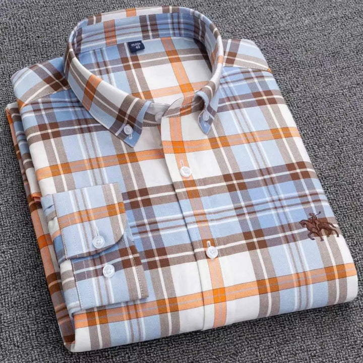 Oxford Shirts for Men 100% Cotton Men Sleeve Casual Shirts