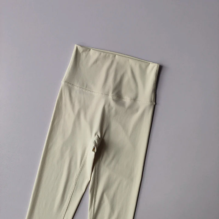 Fitness Pants Elastic Tight Fitting Seamless Naked Yoga High Waist Hip Lifting Quick Dry Running Sports Leggings Outdoor Wear