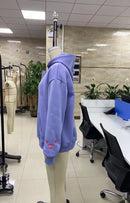 Combhasaki Women's Y2K Floral Letter Embroidered Hooded Pullover Cozy Stylish Long Sleeve Loose Sweatshirts with Kangaroo Pocket