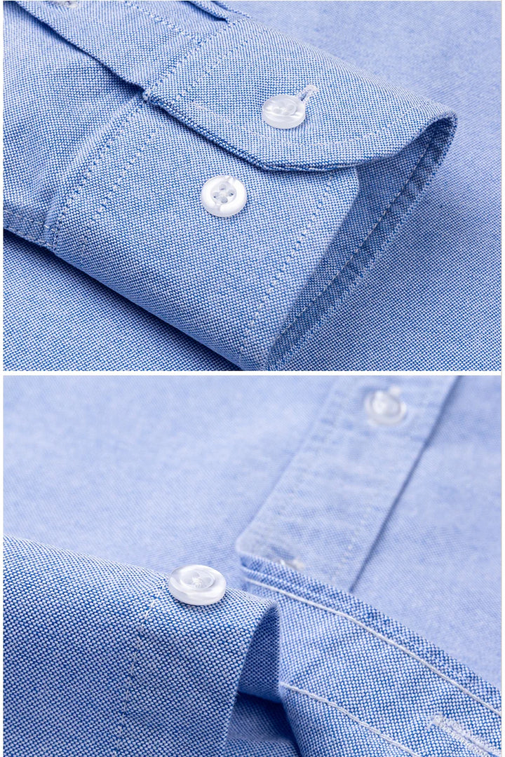 Oxford Shirts for Men 100% Cotton Men Sleeve Casual Shirts