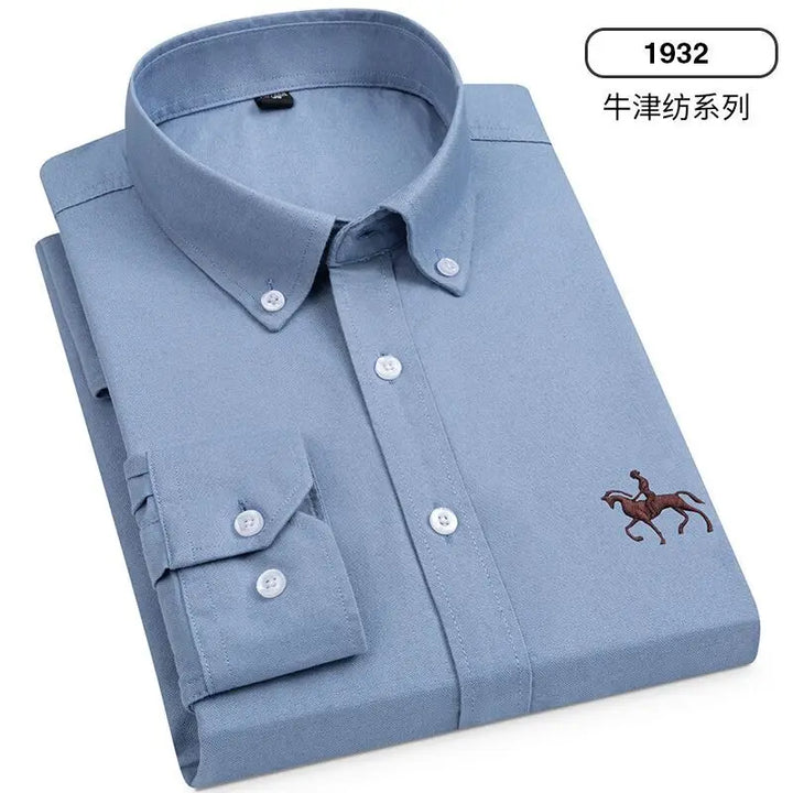 Oxford Shirts for Men 100% Cotton Men Sleeve Casual Shirts