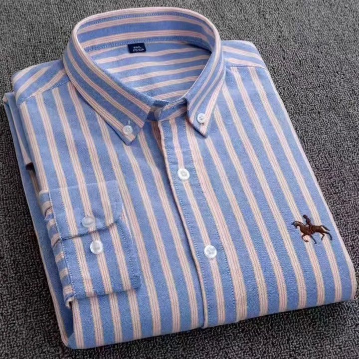 Oxford Shirts for Men 100% Cotton Men Sleeve Casual Shirts