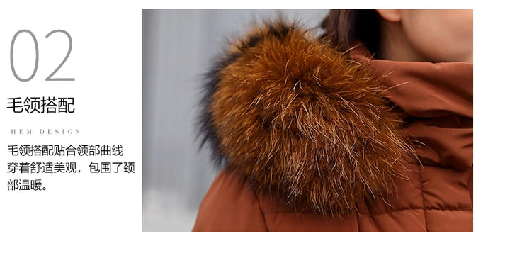 Winter Clothes Women Fur Parkas Quilted Jackets For Women Thicken Warm Long Coat Jacket Clothing Hooded Autumn Pdded Clothes