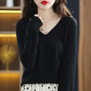 Autumn Winter Women Sweater 2026 Korean Fashion Knitwears Warm Long Sleeve V-neck Knit Pullovers Slim Fit Bottoming Shirt Jumper