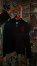 Y2K America Retro Embroidery Pullover White Quarterzip Stand Collar Polo Shirt Sweatshirt Casual Men Clotheing